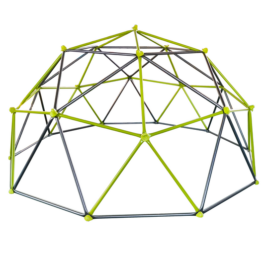 Ten Sided Climbing Frame for Outdoor Playground with Colorful Climbing Stones 10ft Metal Structure