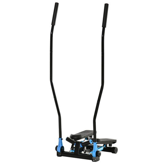 Twist Stair Stepper Machine with Rocking Handlebars, Cardio Climber Exercise Equipment with Hydraulic Resistance, LCD Display for Home Workout Exercise