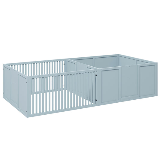 Whelping Box for Dogs Built for Mother's Comfort, Dog Whelping Pen with Removable Doors, Puppy Playpen for Indoors, Newborn Puppy Supplies & Essentials, 81' x 39' x 20', Gray