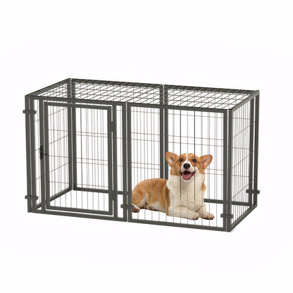 47.2' Dog Crate for Small Medium Large Dogs, Puppy Dog Playpen for Yard Indoor Outdoor Use, Pet Dog Cage Kennel (47.2'L x 23.6'W x 23.6'H)