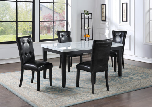 Sterling - 5 Piece Dining Set - Black
