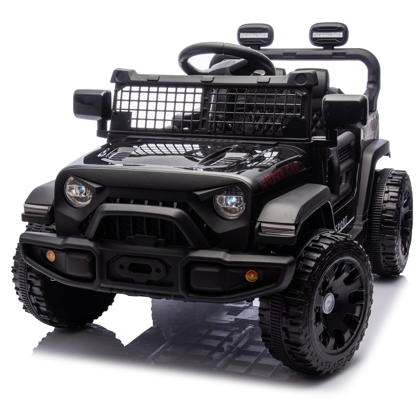 24V Kids Ride on Car W/Parents Control,Four-wheel suspension,2WD,Power display,Bluetooth,MP3,Music,LED headlight,Provide a speed of 1.86-3.11MPH For Kids Around 3 years old.