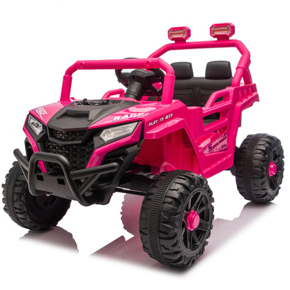 12V 2WD Kids Ride On UTV W/ 2.4G PC,Anti-Collision Bar,High Chassis,Anti-Slip Wheels & 4-Wheel Suspension,Upgraded Battery for 2-Hour Runtime,Provide a safe speed of 1.86-3.11mph for Kids Aged 3-5